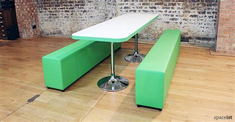 Soft-bench Canteen Table | Chrome Base | Cafeteria design, Office canteen, Furniture