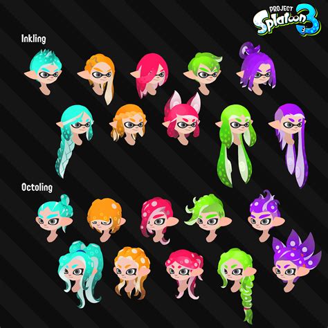 Project Splatoon 3 - 20 new hairstyle options : splatoon | Splatoon, Splatoon comics, Splatoon memes