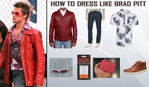 The Narrator Brad Pitt Fight Club Costume Guide | Coloured leather jacket, Brad pitt, Fight club