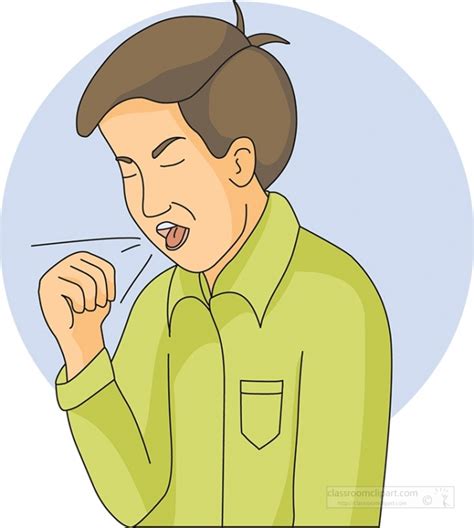 Health Clipart-boy coughing