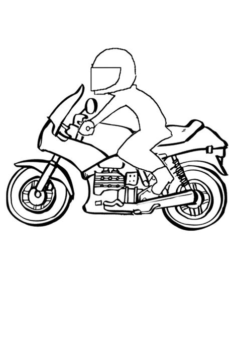 Motorbike Colouring Pages - Janeesstory