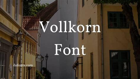 Vollkorn Font Free Download Free Download - Cofonts