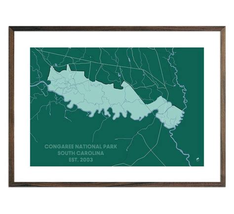 Congaree National Park Map | Congaree national park, National parks map ...