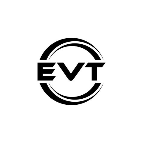 EVT letter logo design in illustration. Vector logo, calligraphy ...