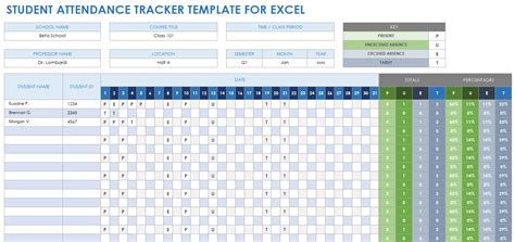 Excel Attendance Tracker Template