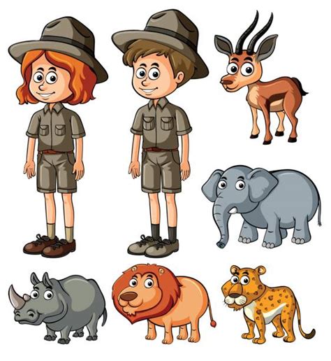 Zoologist And Wildlife Biologist Clipart