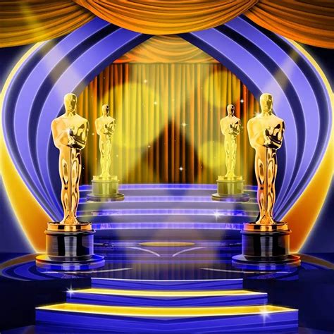 oscars Hollywood Stage curtains staircase light bokeh backdrops High ...