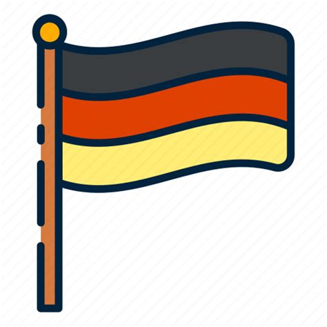 German, flag, festival, country, germany, republic, german flag icon - Download on Iconfinder