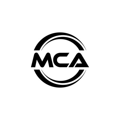 MCA letter logo design in illustration. Vector logo, calligraphy ...