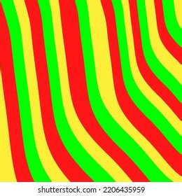 Neon Red Green Yellow Stripe Groovy Stock Illustration 2206435959 | Shutterstock