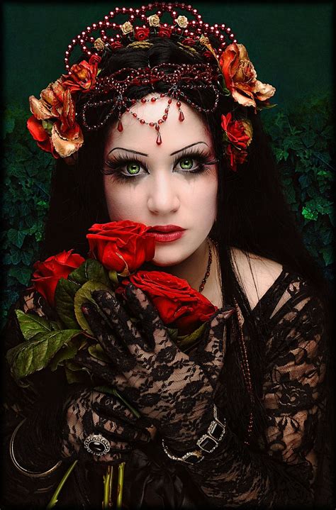 Queen Of Roses | Gothic fantasy art, Dark fantasy art, Gothic beauty