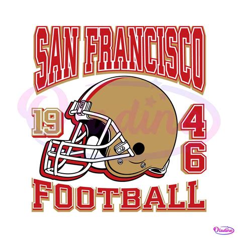 Vintage San Francisco 49ers 1946 Football Helmet SVG