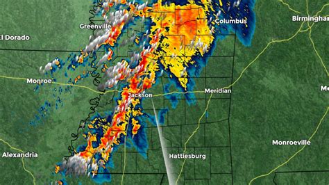 Tracking strong storms across Mississippi