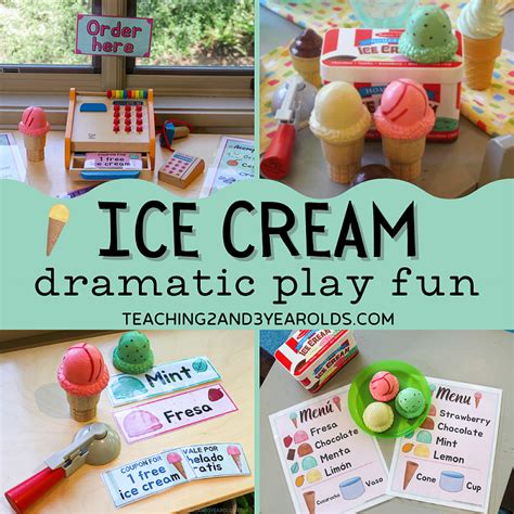 Toddler and Preschool Ice Cream Dramatic Play