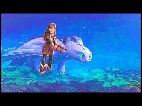 HTTYD 3 Toothless × Light fury and Dart, Pouncer,Ruffrunner - YouTube ...