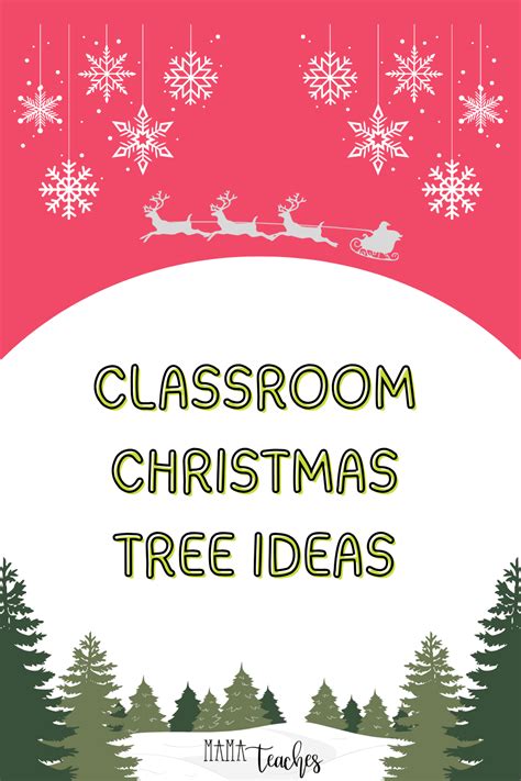 Classroom Christmas Tree Ideas - Mama Teaches