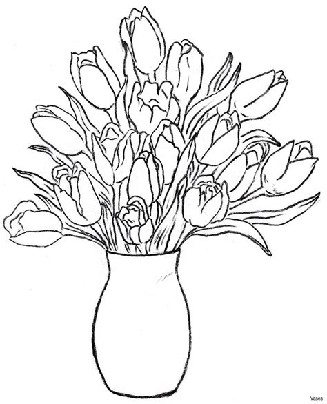 Rose Flower Vase Drawing at Martha Ansley blog