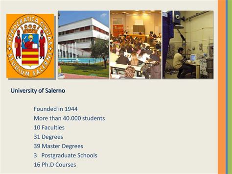 PPT - University of Salerno - Italy PowerPoint Presentation, free download - ID:1685325