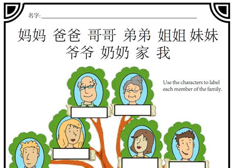 Worksheet: My Family Tree – Creative Chinese