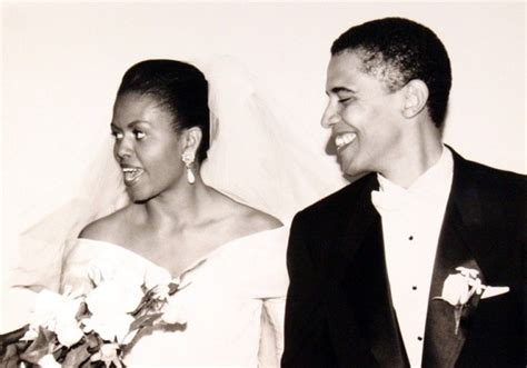 Michelle Obama In Her Wedding Dress, A Fashionable Addition To Pinterest