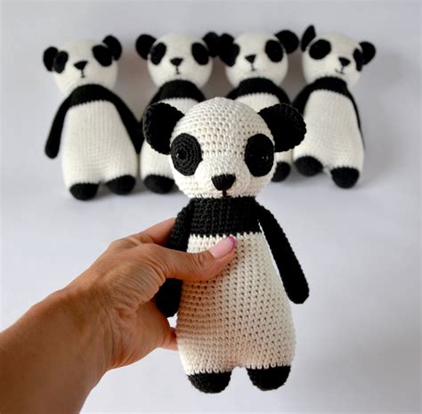 Crochet Panda Bear Toy Stuffed Panda Amigurumi Animals Soft - Etsy ...