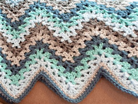 Crochet V Stitch Ripple Afghan | AllFreeCrochetAfghanPatterns.com