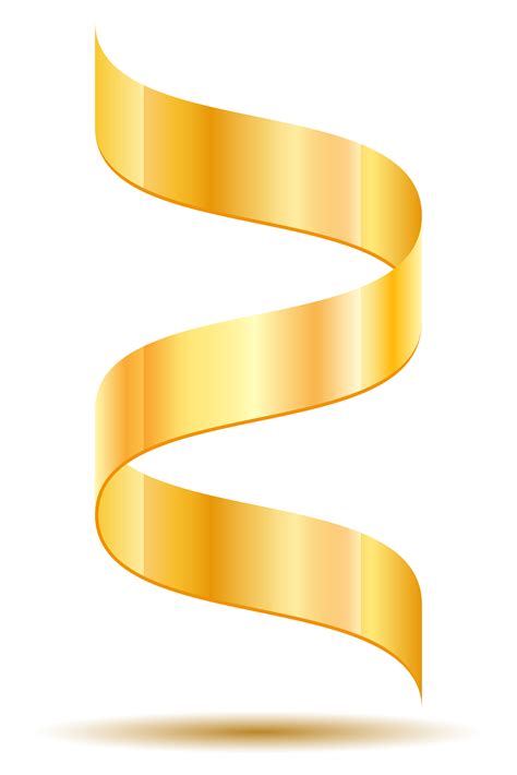 gold ribbon realistic vector illustration 516166 Vector Art at Vecteezy