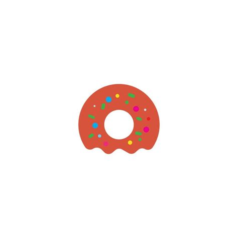 Donut logo vector 10960173 Vector Art at Vecteezy