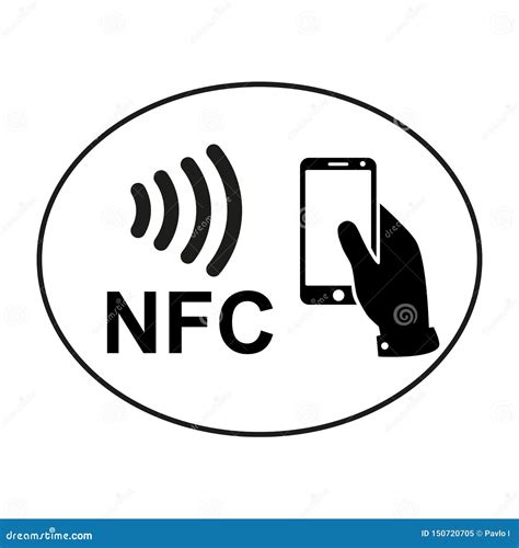 NFC Payment Technology Icon. Near Field Communication Concept, Fast ...