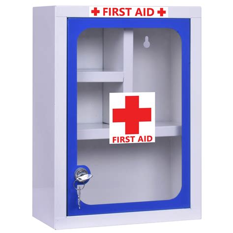 Buy ex Metal First Aid Box for Home with Multi Compartments Rectangular/Lockable Medicine ...