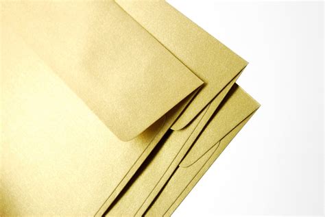 A7 5x7 Gold Envelopes Perfect for 5x7 wedding