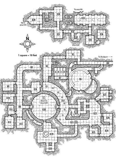 Dungeon Map for Xanathar's Lair