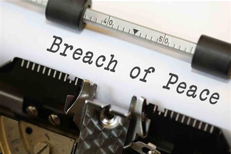 Breach of Peace - Free of Charge Creative Commons Typewriter image