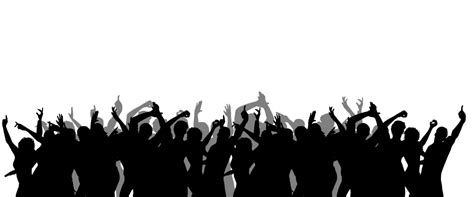 Crowd Silhouette - audience silhouette png download - 960*400 - Free Transparent Crowd png ...