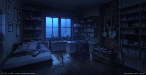 Bed Room - Night - Visual Novel Background by giaonp on DeviantArt ...