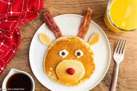 Perfect Reindeer Pancakes - Easy and Fun - Eating on a Dime