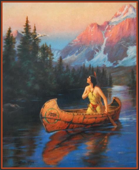 Printable Picture Of Indian Canoe