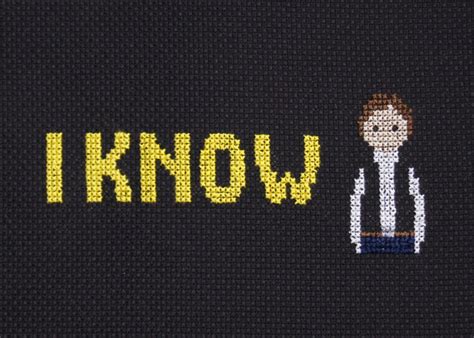 Han Solo i Know Sampler - Etsy