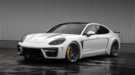 Desktop Wallpaper White Car, Sports Car, Porsche Panamera, Hd Image ...