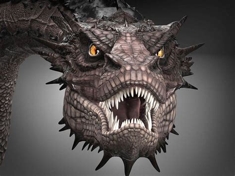 Smaug Hobbit Dragon royalty-free 3d model - Preview no. 1 | Smaug ...