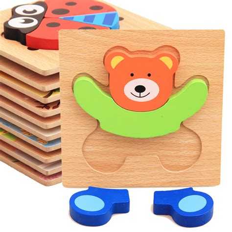 Chunky Wooden Puzzle ----- Wooden baby's first Puzzle