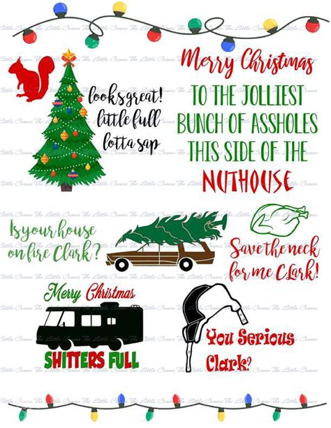 Christmas Vacation Printable Vector SVG DXF EPS Bundle for | Etsy