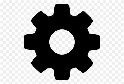 Cog Wheel Silhouette, Cog Wheel, Cogwheel Icon With Png And Vector ...