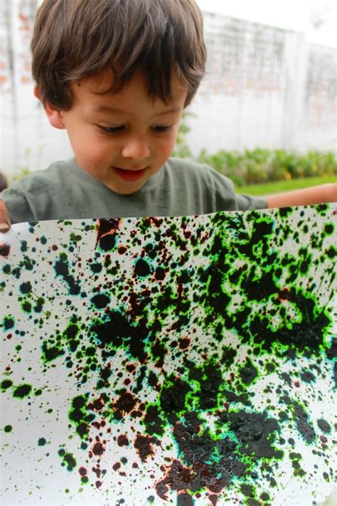 Have you ever tried mud painting with kids? I love that it's so simple ...