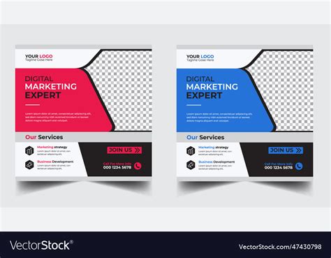 Digital marketing banner design template Vector Image