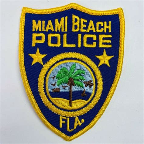 Miami Beach Police Florida FL Patch (B2-B) | eBay in 2021 | Miami beach, Police, Miami