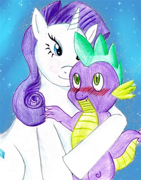 Spike and Rarity by Crystal-Dream on DeviantArt