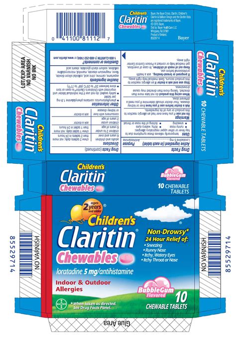 Claritin Children S Dosage Chart | Kids Matttroy