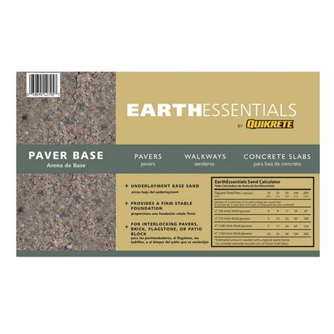 EARTHESSENTIALS BY QUIKRETE 0.5-cu ft Paver Base Sand at Lowes.com