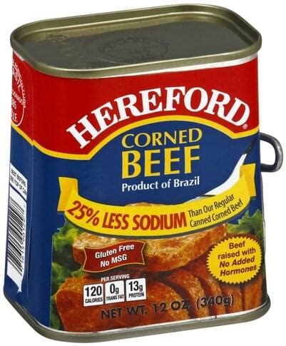 Hereford Corned Beef - 12 oz, Nutrition Information | Innit